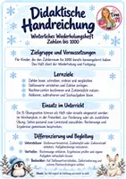Vorschau - Arbeitsblätter - winterliches Wiederholungsheft Zahlen bis 1000 - Seite 1
