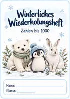 Vorschau - Arbeitsblätter - winterliches Wiederholungsheft Zahlen bis 1000 - Seite 2