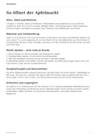 Vorschau - Arbeitsblätter - Unser kleiner Apfelmarkt – Zählen bis 6, Mengen vergleichen & Rollenspiel | Kita 3–6 Jahre - Seite 1
