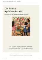 Vorschau - Arbeitsblätter - Die bunte Apfelwerkstatt – 6 Kreativangebote mit Stempeln, Reißen & Gestalten | Kita 3–6 Jahre-1 - Deckblatt