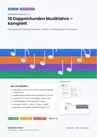 Vorschau - Unterrichtsreihen - Musiktheorie: 18 Doppelstunden komplett - Deckblatt