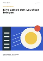 Vorschau - Arbeitsblätter - Eine Lampe zum Leuchten bringen | Physik Klasse 5/6 | Experiment und Arbeitsblätter - Deckblatt
