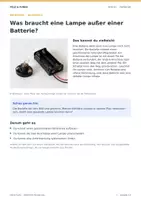 Vorschau - Arbeitsblätter - Eine Lampe zum Leuchten bringen | Physik Klasse 5/6 | Experiment und Arbeitsblätter - Seite 2