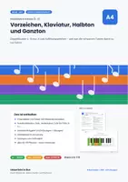 Vorschau - Stundenentwürfe - Vorzeichen, Halbton, Ganzton: Doppelstunde - Deckblatt
