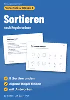 Vorschau - Unterrichtsreihen - Sortieren und Umordnen | Vorschule & Klasse 1 | Mathe-Anfangsunterricht - Deckblatt