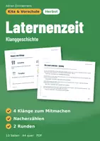 Vorschau - Stundenentwürfe - Laternenzeit | Klanggeschichte Herbst | Kita und Vorschule - Deckblatt