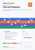 Vorschau - Stundenentwürfe - Takt und Taktarten: Doppelstunde Musik - Deckblatt