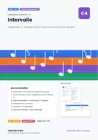Vorschau - Stundenentwürfe - Intervalle bestimmen: Doppelstunde Musik - Deckblatt