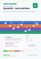 Vorschau - Stundenentwürfe - Dynamik – laut und leise: Doppelstunde - Deckblatt