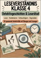 Vorschau - Spiele - Leseverständnis Klasse 4 – Detektivgeschichten & Leserätsel | 10 Lesefälle mit Lösungen - Seite 1
