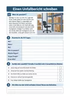 Vorschau - Arbeitsblätter - Unfallbericht, Protokoll, Arbeitsbericht - Deutsch Berufsschule, Übersicht + Aufgaben - Seite 2