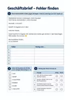 Vorschau - Arbeitsblätter - Geschäftsbrief DIN 5008, formelle E-Mail - Deutsch Berufsschule, Übersicht + Aufgaben - Seite 2