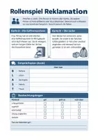 Vorschau - Arbeitsblätter - Reklamation, Kundengespräch - Deutsch Berufsschule, Übersicht + Aufgaben + Rollenspiel - Seite 3