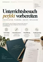 Vorschau - Unterrichtsreihen - Referendariat Starterpaket – 5 Praxishefte | Unterrichtsbesuch, Lehrprobe, Unterrichtsentwurf, Verlaufsplan & Reflexion - Seite 1