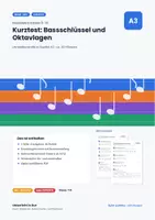 Vorschau - Test - Kurztest Bassschlüssel & Oktavlagen - Deckblatt