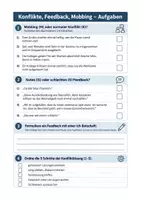 Vorschau - Arbeitsblätter - Konflikte lösen, Feedback, Mobbing am Arbeitsplatz - Deutsch Berufsschule, Aufgaben - Seite 2