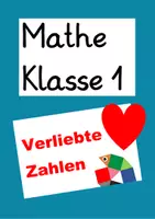 Vorschau - Arbeitsblätter - Die 10 zerlegen / verliebte Zahlen (6 AB mit Lernvideolink und Test) - Deckblatt