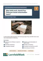 Vorschau - Stundenentwürfe - Forderungsvorlage Mahnung WiSo (Std 8) - Deckblatt