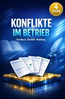 Vorschau - Arbeitsblätter - Konflikte lösen, Feedback, Mobbing am Arbeitsplatz - Deutsch Berufsschule, Aufgaben - Deckblatt