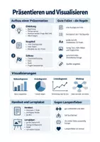 Vorschau - Arbeitsblätter - Präsentieren, Visualisieren, Lampenfieber - Deutsch Berufsschule, Aufgaben + Planungsbogen - Seite 1