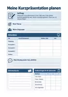 Vorschau - Arbeitsblätter - Präsentieren, Visualisieren, Lampenfieber - Deutsch Berufsschule, Aufgaben + Planungsbogen - Seite 3