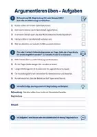 Vorschau - Arbeitsblätter - Erörterung, Stellungnahme, Argumentieren - Deutsch Berufsschule, Aufgaben + Schreibaufgabe - Seite 2