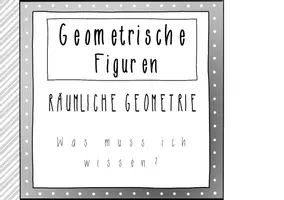 Vorschau - Merkblätter - Merkheft: Geometrische Figuren des Raumes - Seite 1