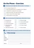 Vorschau - Arbeitsblätter - Business English, Telefonieren, E-Mail (englischsprachig) - Englisch Berufsschule - Seite 2