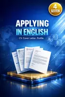 Vorschau - Arbeitsblätter - Bewerbung auf Englisch, CV, Cover Letter (englischsprachig) - Englisch Berufsschule - Deckblatt