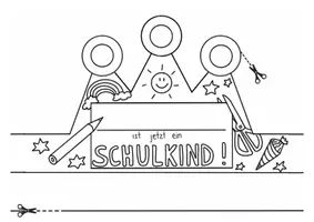 Vorschau - Arbeitsblätter - 1. Schultag: Krönchen zum Aufsetzen - Deckblatt