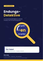 Vista previa - Unidades / Secuencias / Situaciones de Aprendizaje - Adjektivdeklination: Endungs-Detektive ·«Der Tatort» ( ESO y Bachillerato) - Portada