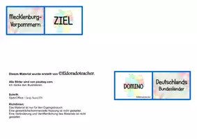 Vorschau - Stationenlernen - Dominos Deutschlands Bundesländer und Landeshauptstädte - Seite 3