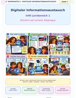 Vorschau - Unterrichtsreihen - Inf6_LB1_Digitaler_Informationsaustausch_Gesamtheft_GALAXIANA - Deckblatt