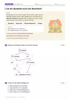 Vorschau - Arbeitsblätter - Das Haus der Vierecke - Seite 1