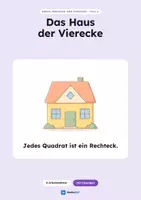 Vorschau - Arbeitsblätter - Das Haus der Vierecke - Deckblatt