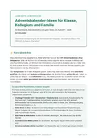 Vorschau - Arbeitsblätter - DIY Adventskalender Sammlung - wachsendes Materialpaket / Advent - Seite 1