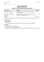 Vorschau - Klassenarbeiten - Englisch-Klausur Q1/Q2: Roosevelt, The Four Freedoms + EWH - Deckblatt
