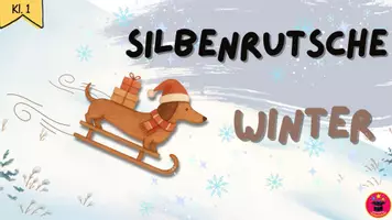 Vorschau - Fördermaterial/Inklusion - Lautauto auf Silbenfahrt I Winter I Lesen I Deutsch 1. Klasse - Seite 1