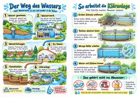 Vorschau - Merkblätter - Trinkwasser und Abwasser – Spickzettel – Sachunterricht – Klasse 3–4 - Seite 3