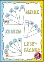 Vorschau - Stationenlernen - Erste Wörter - Lesefächer 1 40 Wörter - Deckblatt