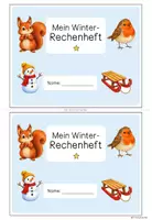 Vorschau - Arbeitsblätter - Winter Mathe Klasse 2 – Miniheft Zahlenraum 100 & Einmaleins | 3-fach differenziert mit Lösungen | Plus & Minus, Zehnerübergang | Wochenplan & Freiarbeit - Seite 3