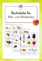 Vorschau - Fördermaterial/Inklusion - Buchstabe Aa: Bildkarten und Wortkarten mit Fotos (inkl. vieler Ideen zum Einsatz) - Deckblatt