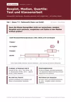 Vorschau - Test - Klassenarbeit Boxplot Median Quartile Klasse 7–9 A/B - Deckblatt