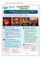 Vorschau - Arbeitsblätter - Halloween, Día de los Muertos und Allerheiligen – Differenzierte Gruppenarbeit Klasse 7/8 9/10 - Seite 3