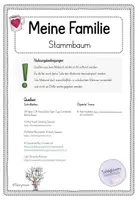 Vorschau - Arbeitsblätter - Familie: Stammbaum und Familienbeziehungen - Seite 1