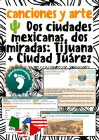 Vorschau - Unterrichtsreihen - Dos ciudades fronterizas en México 🌵 - canciones y arte - Deckblatt