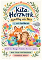 Vorschau - Spiele - Kita-Alltag voller Ideen – 13 bunte Impulskarten für Kreativität, Bewegung & Wahrnehmung - Deckblatt