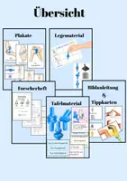 Vorschau - Mal- und Bastelvorlagen - Gelenke Materialpaket - Erforschen & entdecken – Kugelgelenk, Scharniergelenk und Sattelgelenk | Sachunterricht - Seite 1