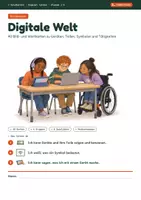 Vorschau - Spiele - Bildkarten „Digitale Welt“: 40 Bild- und Wortkarten zu Tablet, Computer und Symbolen | Klasse 1–4 - Deckblatt
