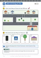 Vorschau - Unterrichtsreihen - Verkehrserziehung: Schulweg, Bus und Bahn Klasse 1-4 | 4-fach differenziert | 28 Arbeitsblätter, Abschlusstest, Schulweg-Plan & Bus-Ausweis | Grundschule, Förderschule, Inklusion - Seite 2